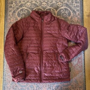 PAKA Mayu jacket women’s medium burgundy new without tags puffy wool insulated